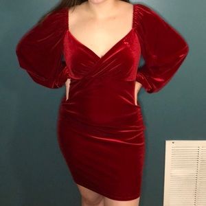 Red Fashion Nova Dress